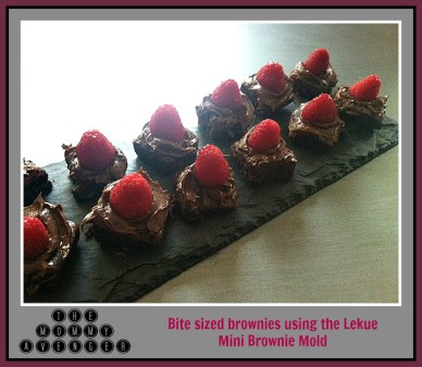Bit Sized Brownies Using the Lekue Mini Brownie Mold