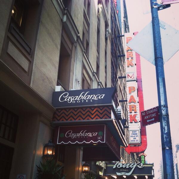 Enjoying the Casablanca Hotel in New York&nbsp;City