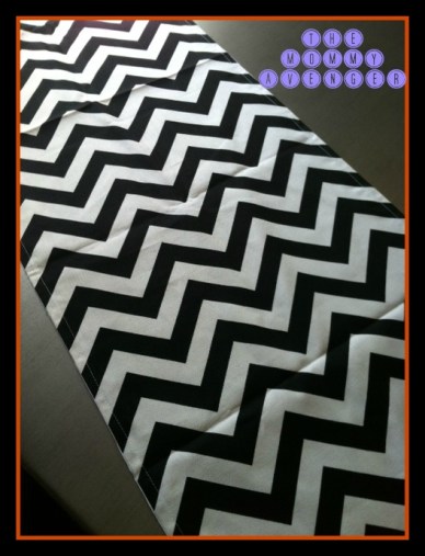 Chevron table runner from WhimsicalDesignsByMe on Etsy
