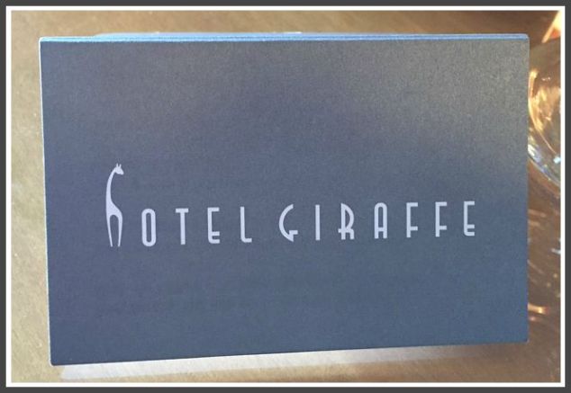hotel giraffe sign