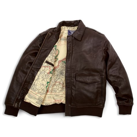 leather flight jacket